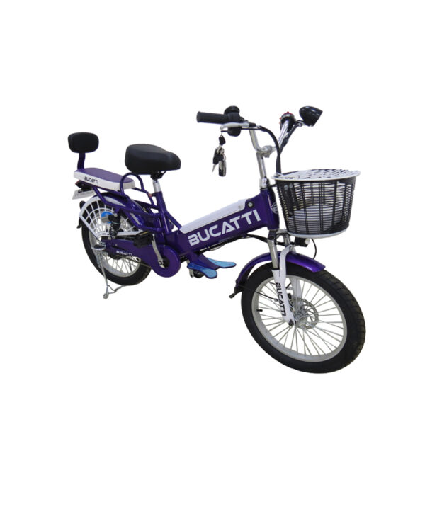 Bicicleta electrica Bucatti color morado