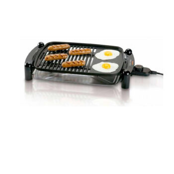 PARRILLA Y PLANCHA SUPERFICIE ANTIADERENTE BANDEJA REMOVIBLE 1200W