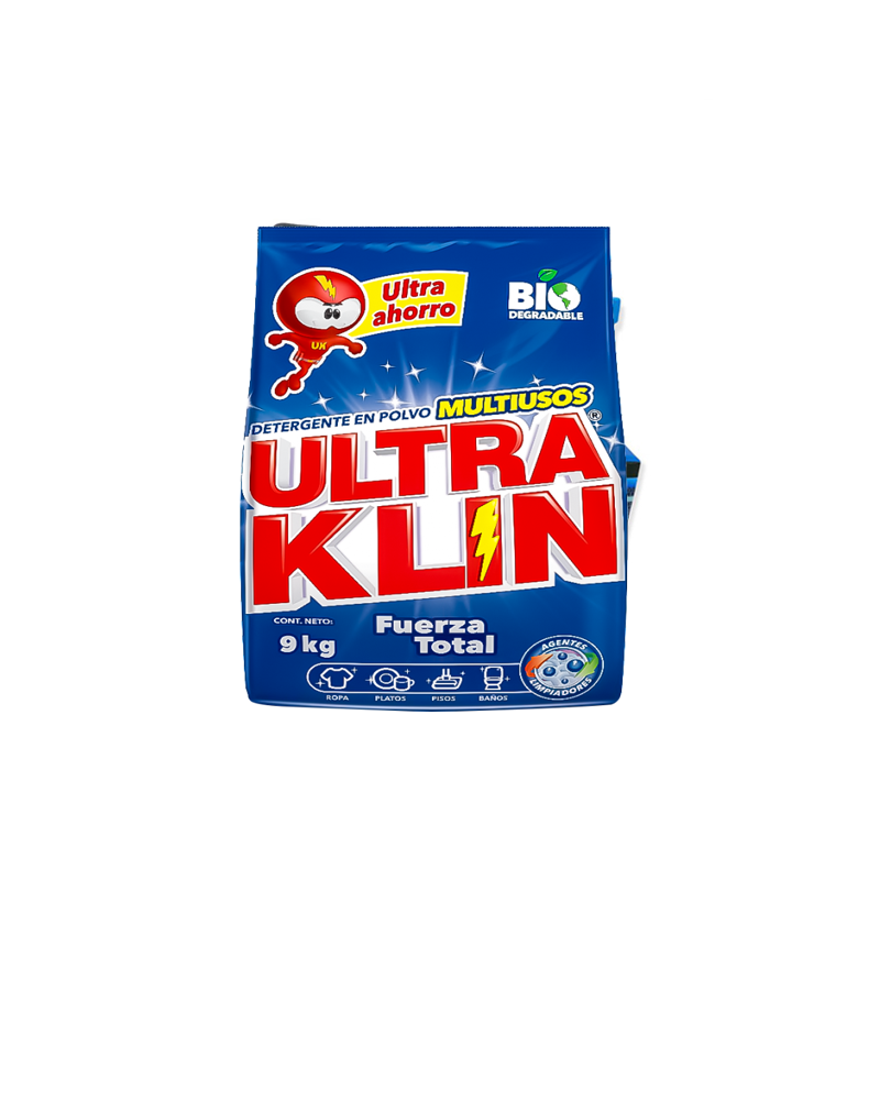 Detergente en polvo Ultraklin 9kg