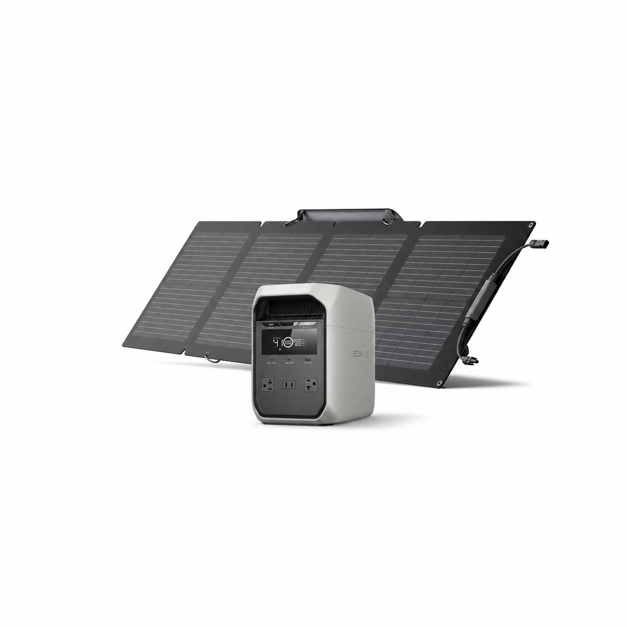 ECOFLOW DELTA 3 CLASSIC CON PANEL SOLAR DE 110 W, 1024 Wh 1800W AC (3600W Surge)